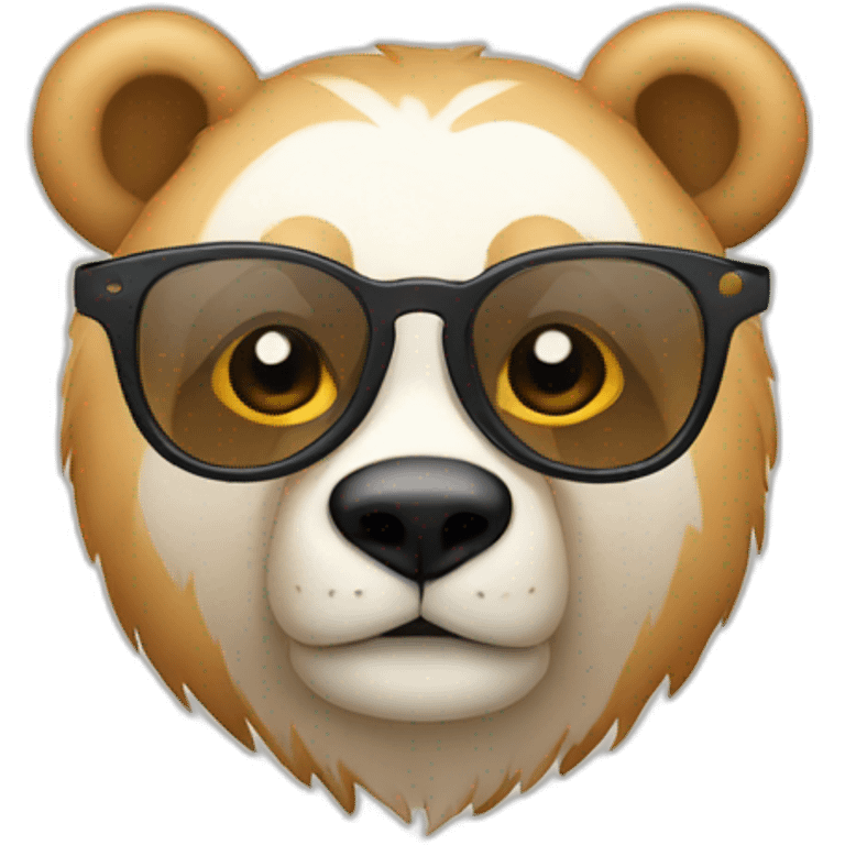 Oso con lentes de sol emoji