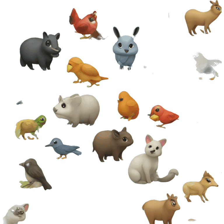 Garden animals emoji