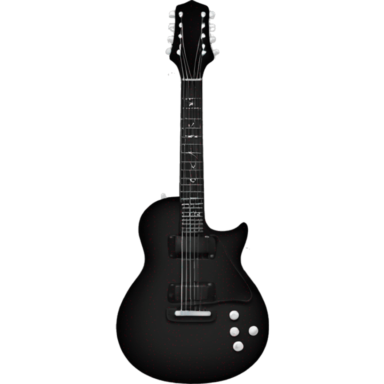 Black guitar emoji