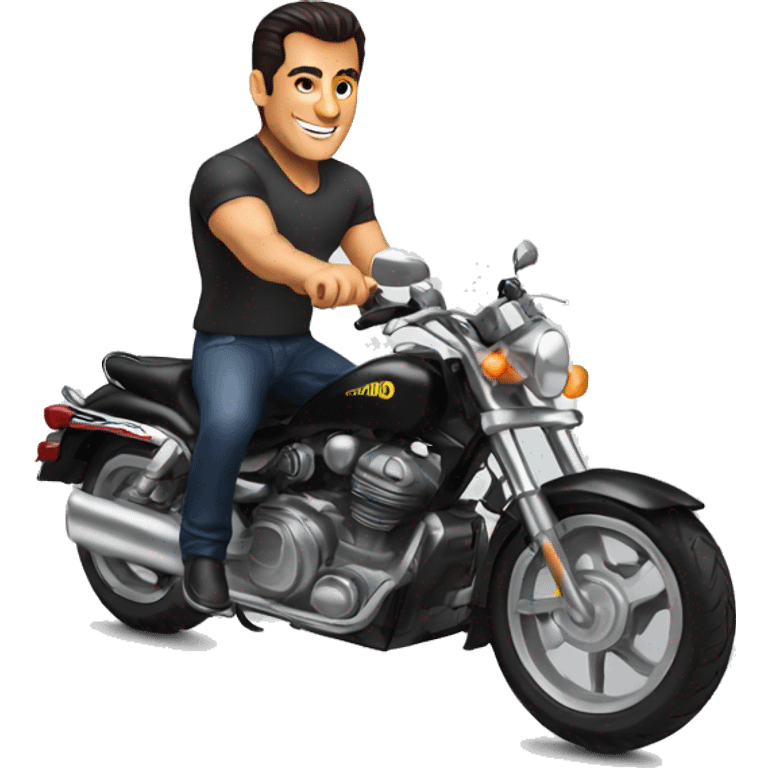 Salman Khan in a bike emoji