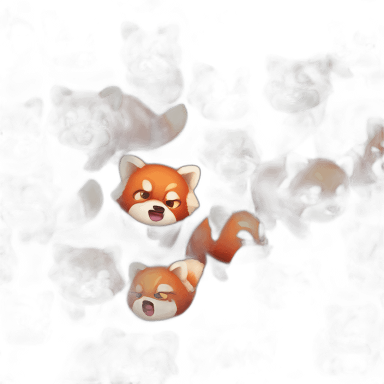 Red panda is angry emoji