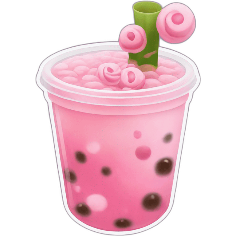 sakura bubble tea emoji