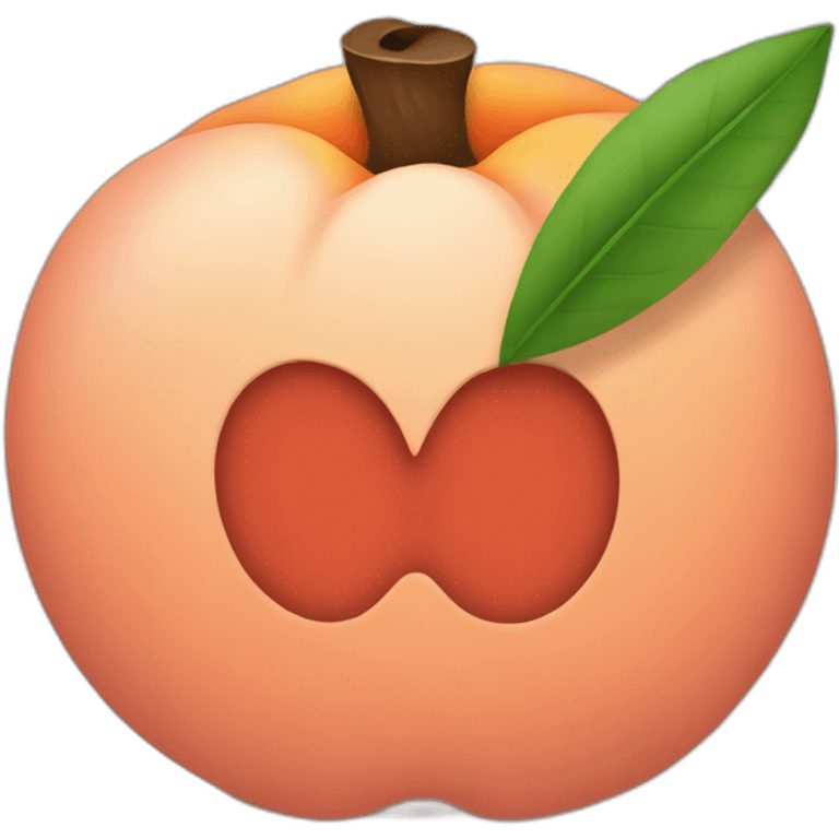 Target on peach emoji