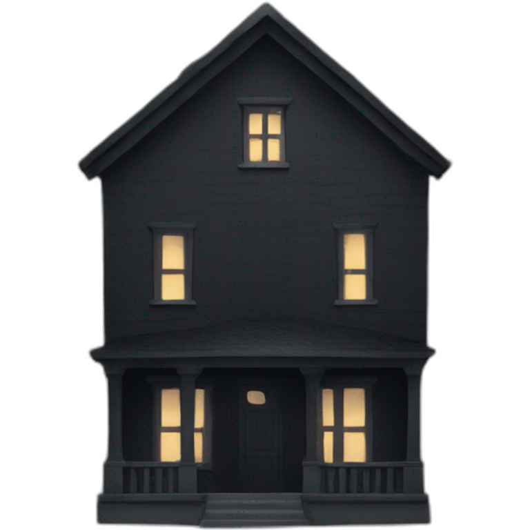 dark minimal house emoji