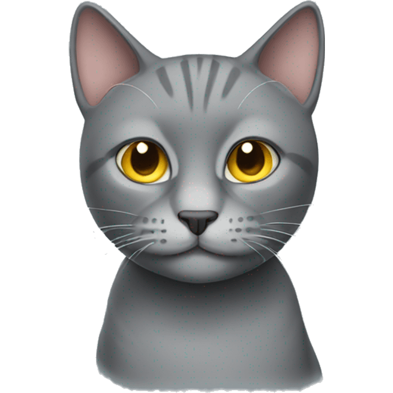 Grey cat emoji