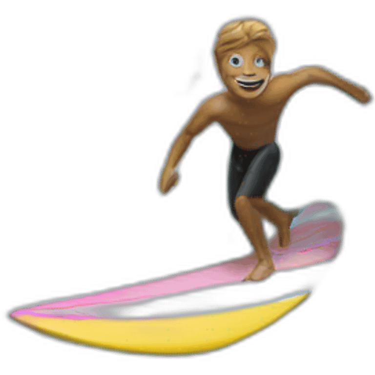 Surf on a Candy wave emoji