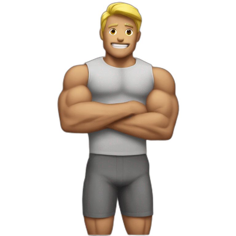 muscle man emoji