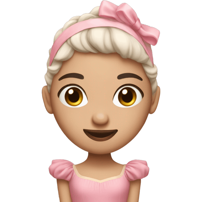 Ballet dancer in pink tutu emoji