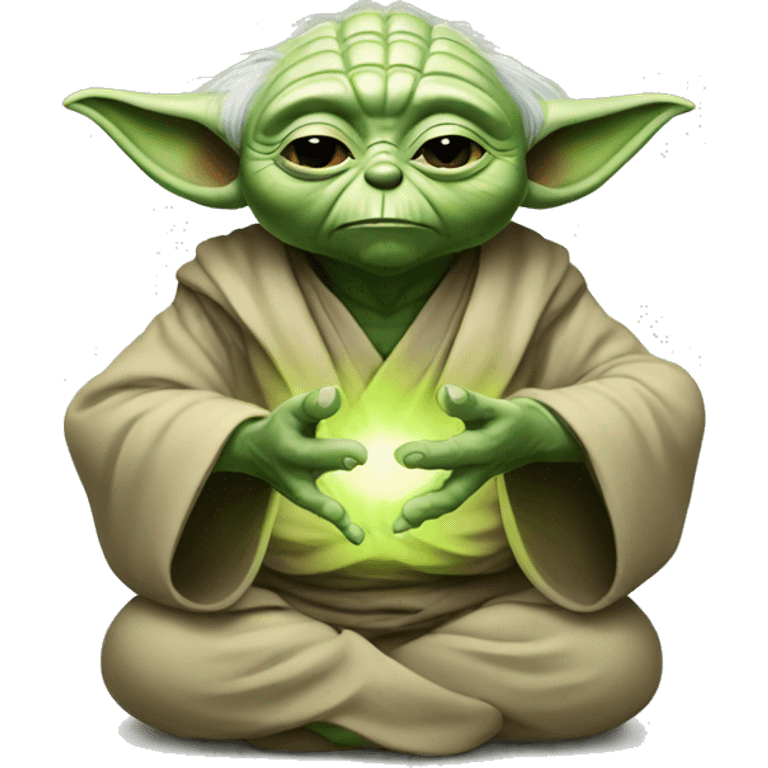 Yoda meditating  emoji