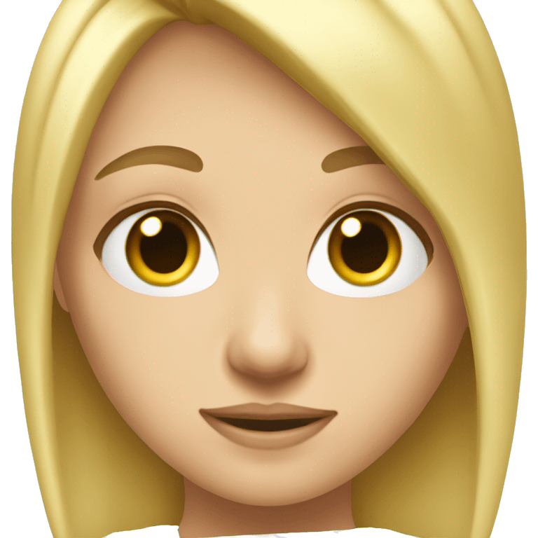 Blonde girl pc gamer emoji