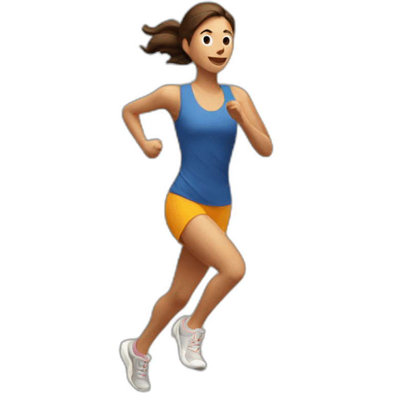 running woman emoji