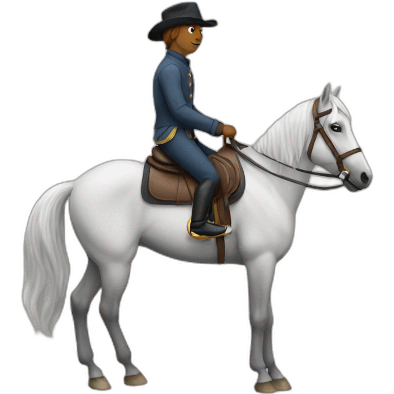 Horse on a horse emoji