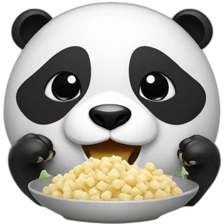 Panda eatinf emoji