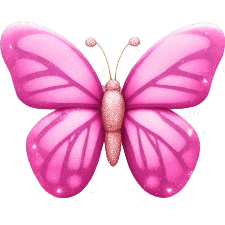 Sparkly pink butterfly  emoji