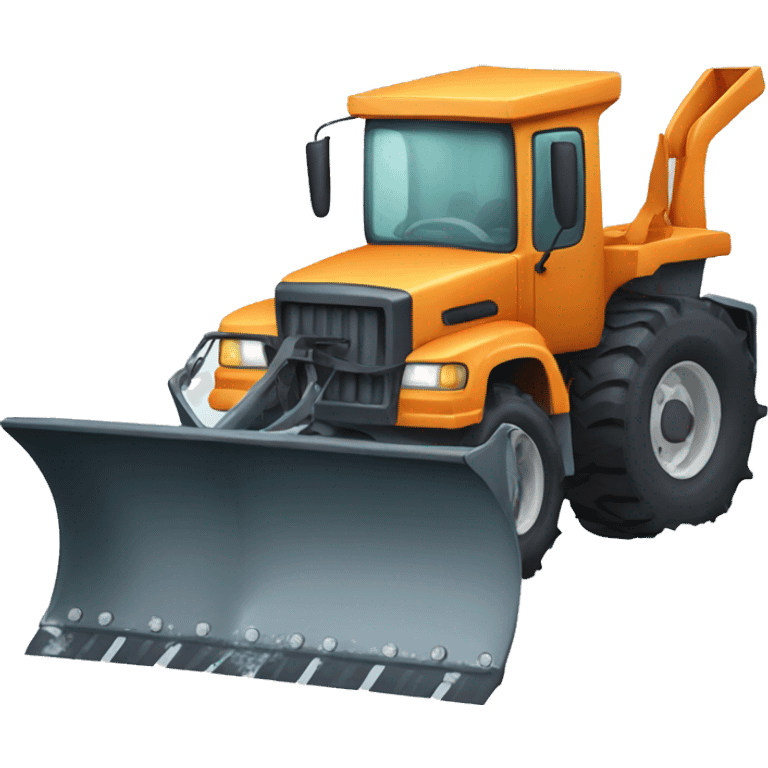 cartoon snow plow emoji