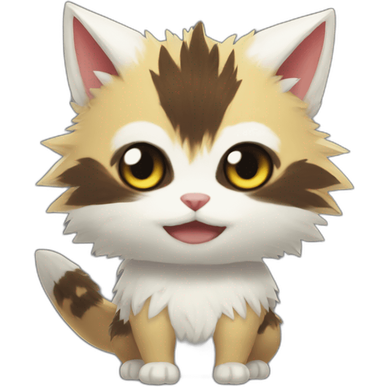 monster hunter palico really fluffy emoji