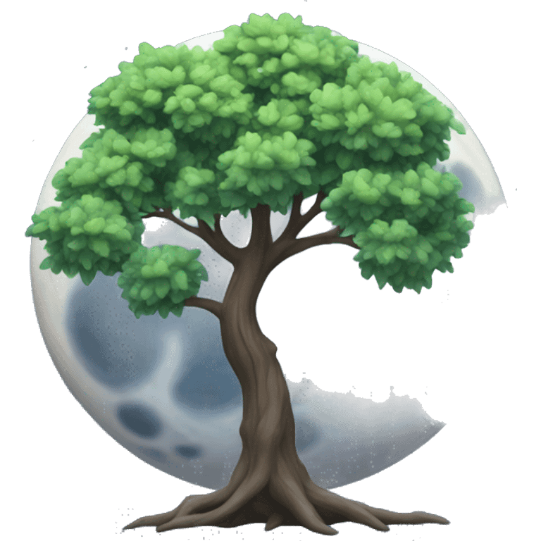 The Moon tree emoji