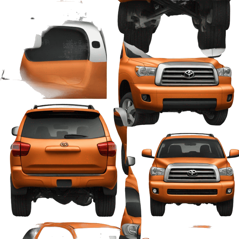 Toyota sequoia color orange emoji