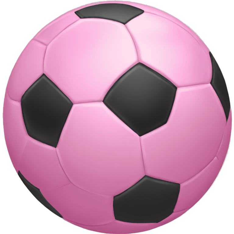 Pink soccer ball emoji