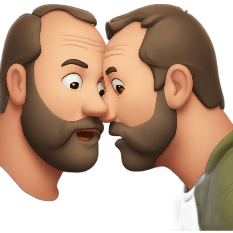 tom segura kissing bert kreischer emoji