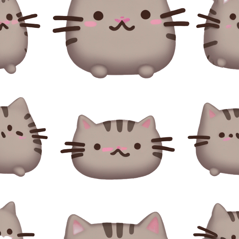 Pink Pusheen cat  emoji