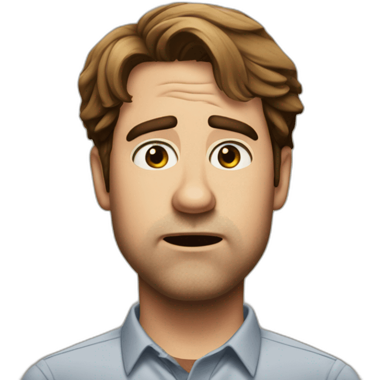 confused Jim Halpert from the Office emoji