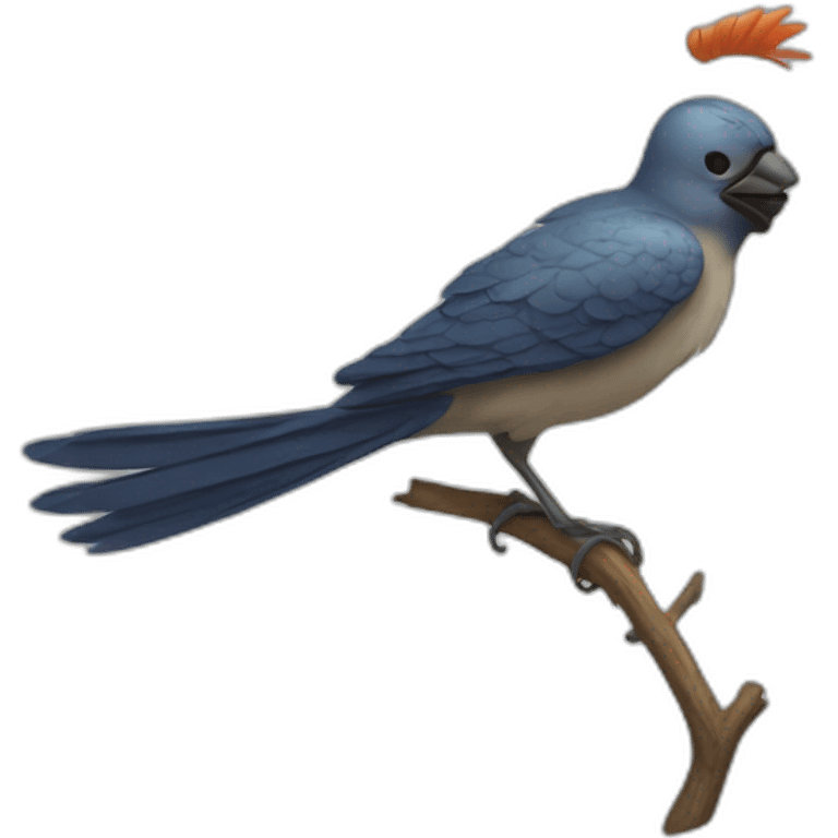 Oiseau qui fume emoji