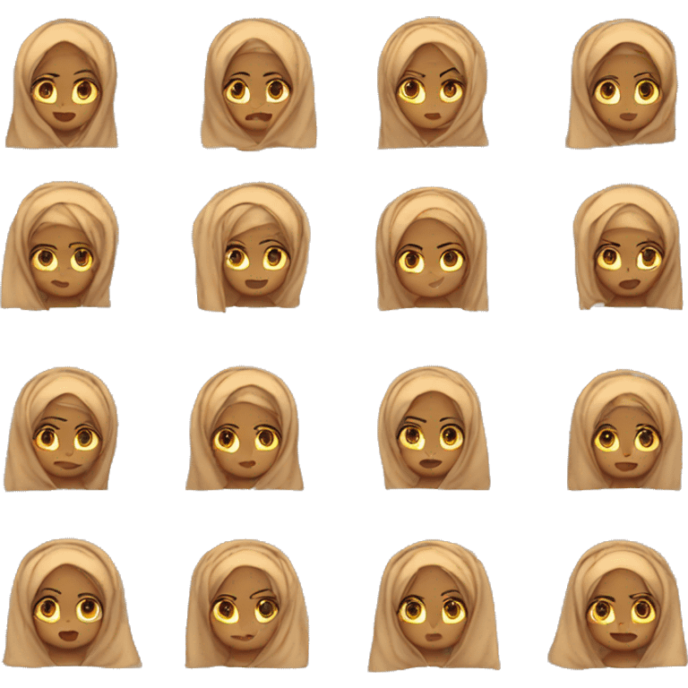 tough cookie stubborn hijabi girl emoji