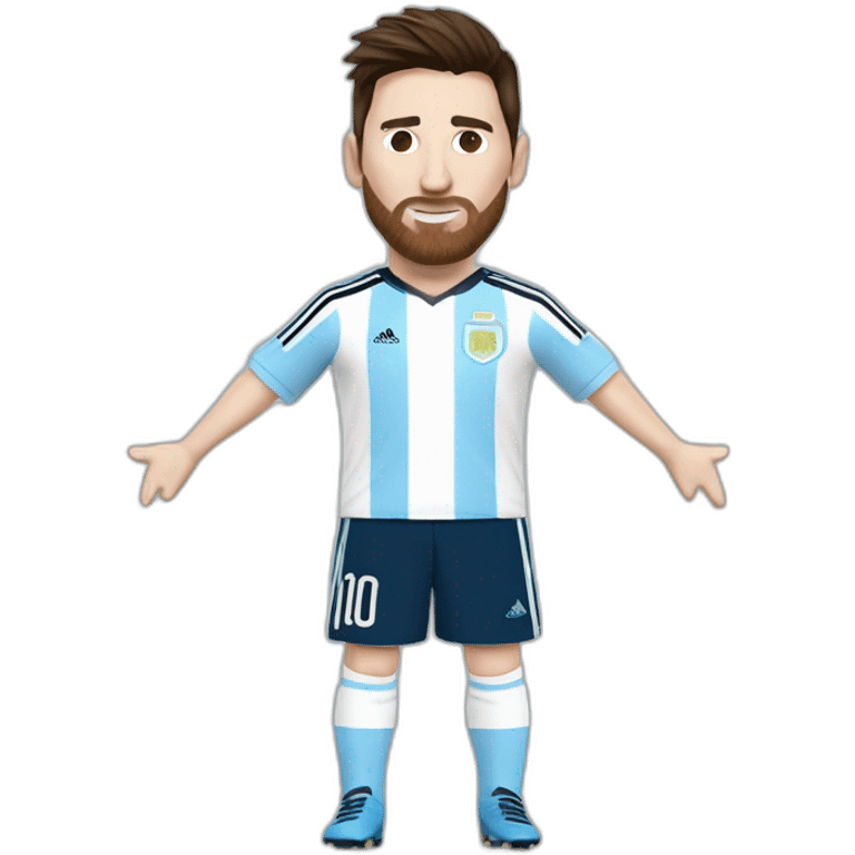 Lionel Messi Argentine uniform emoji