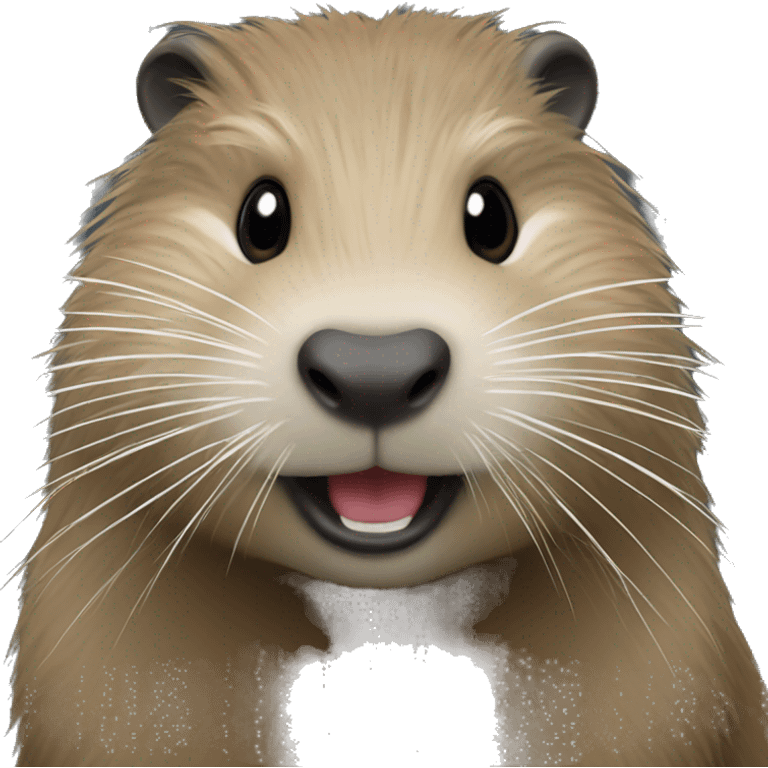 Nutria with t-rexx emoji