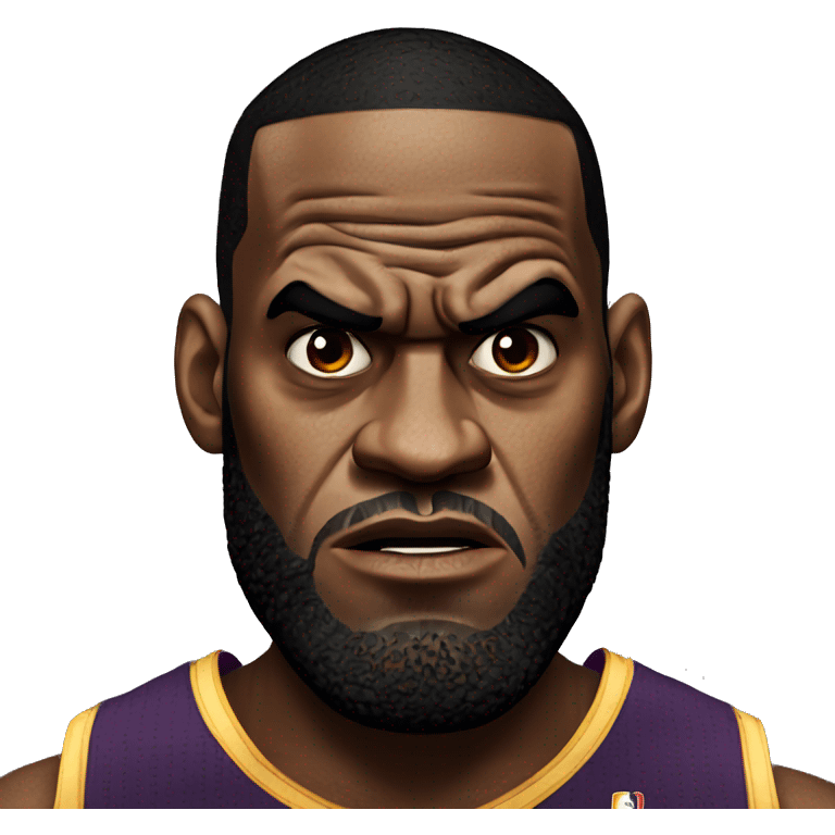 LeBron James angry  emoji