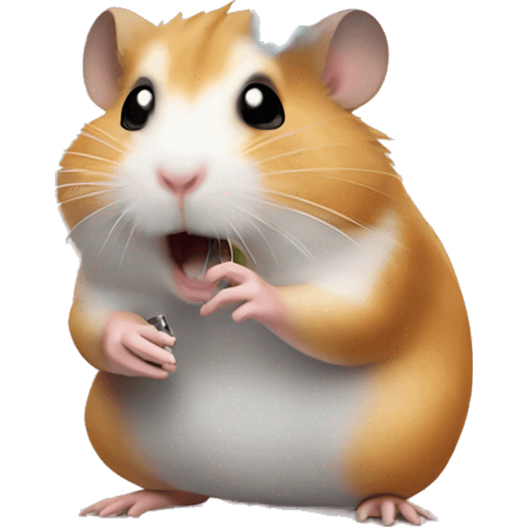 hamster Vaping emoji