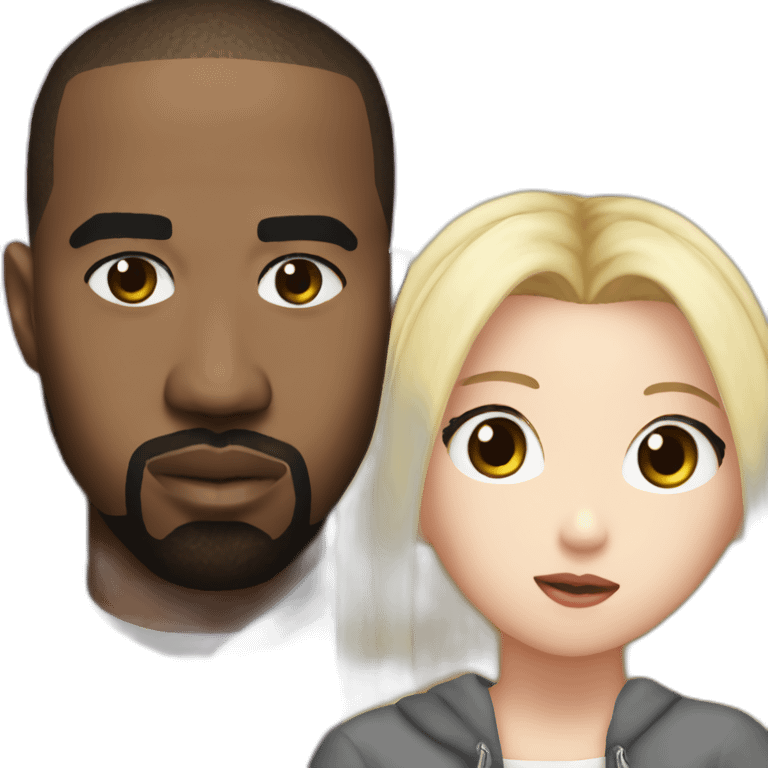 TWICE Blonde Chaeyoung with Kanye West emoji