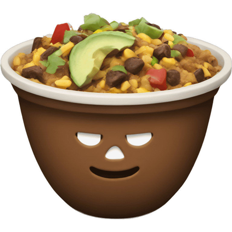 Chipotle bowl emoji