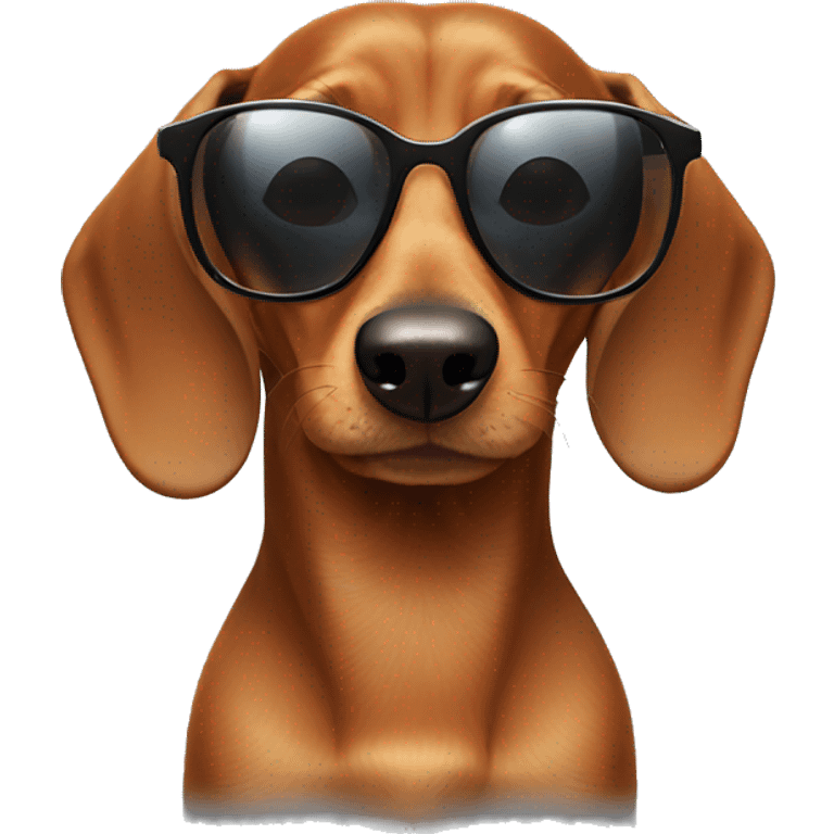 Daschund with sunglasses  emoji