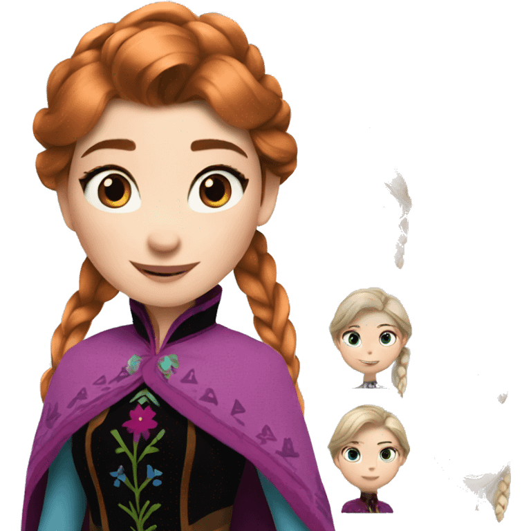 Anna from frozen emoji