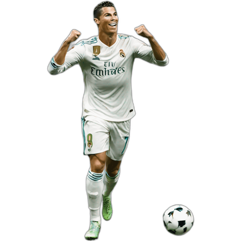 Cristiano Ronaldo flex selebration emoji