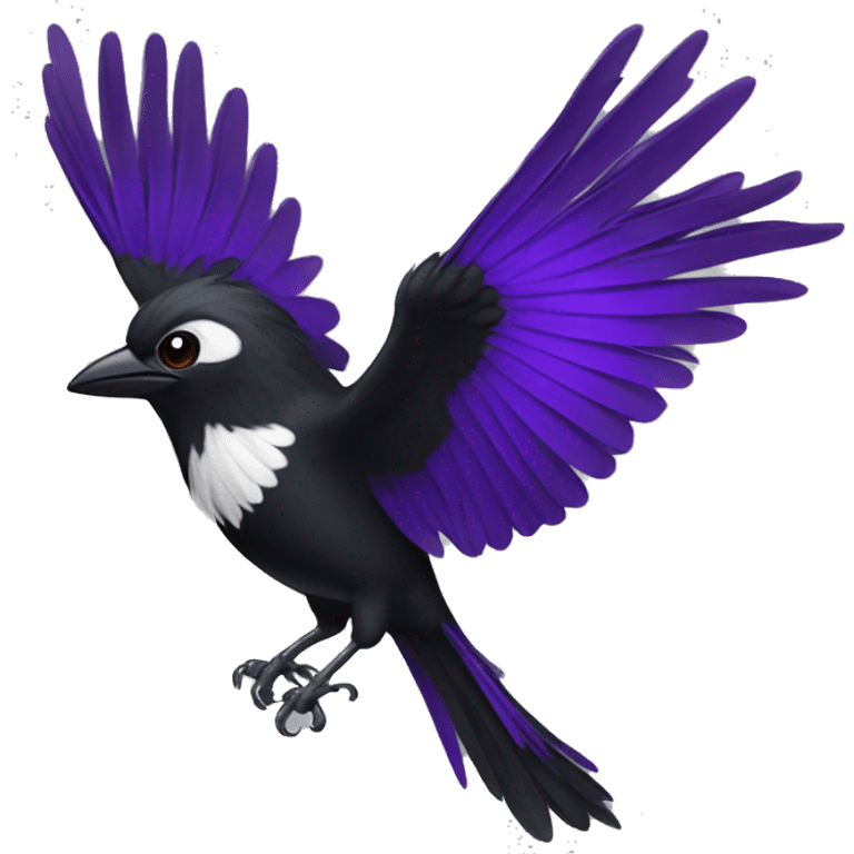 Swoop magpie purple emoji