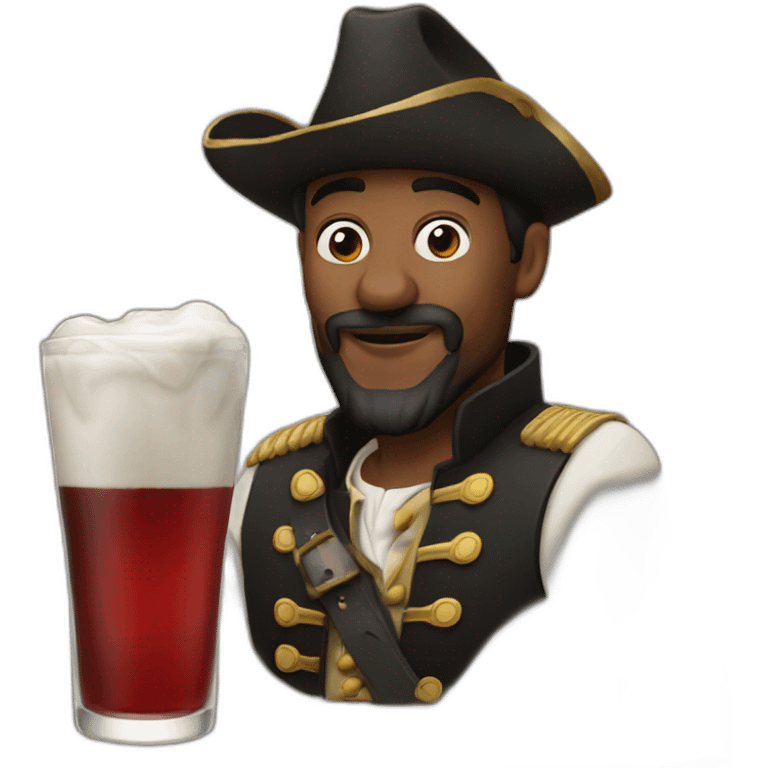 Man who drink captain Morgan emoji