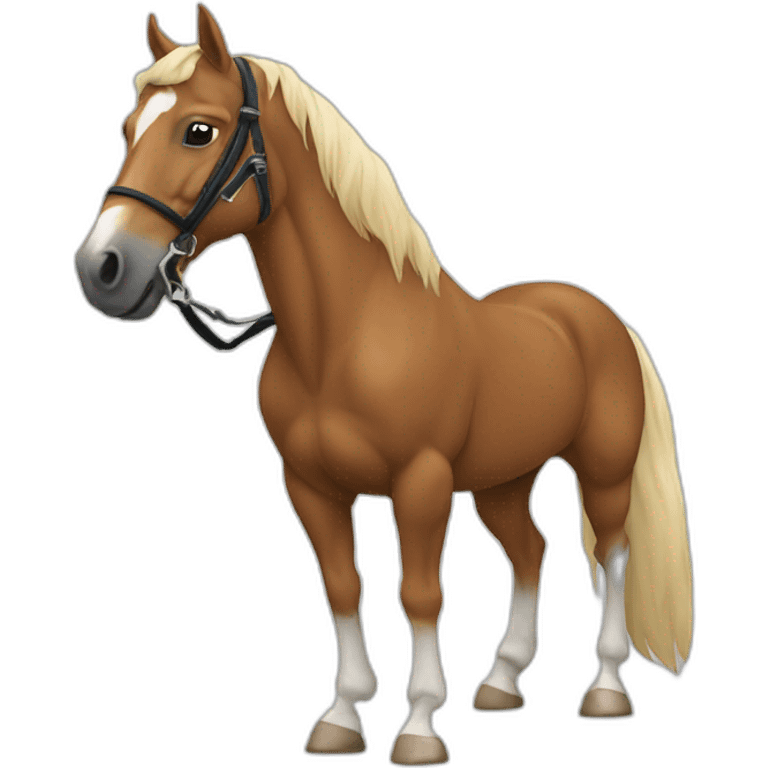 Horse BJJ fighter emoji