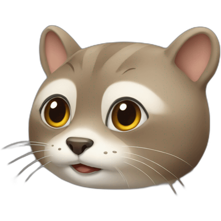 chat sur loutre emoji