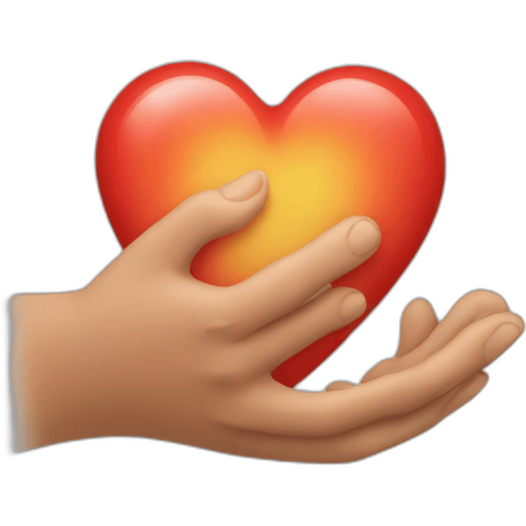 Coeur des mains emoji