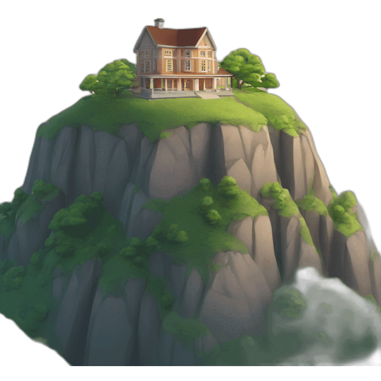 school on top of a mountain  emoji