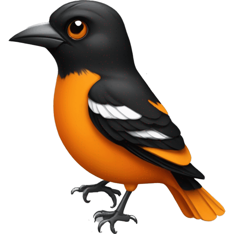 A animated oriole that has a smirk emoji