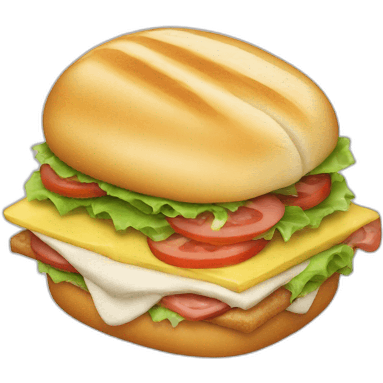 Saboreando un sándwich emoji