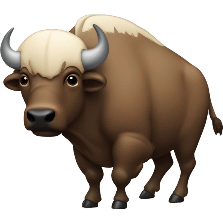 Buffalo with American football emoji