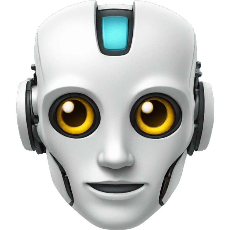 robot face in profile emoji