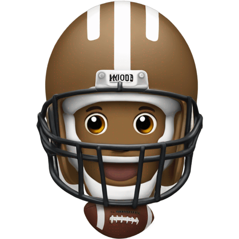 Doo doo with football emoji