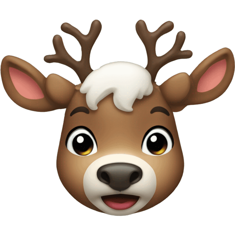 Cute reindeer emoji