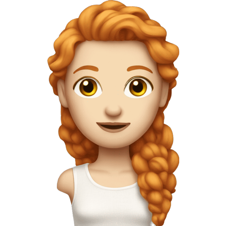 Ginger top model emoji